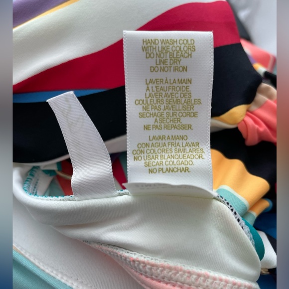 Anne Cole Multi Color Tankini with Blue Bikini Bottoms NWOT Size 34D/32DD - Picture 8 of 10